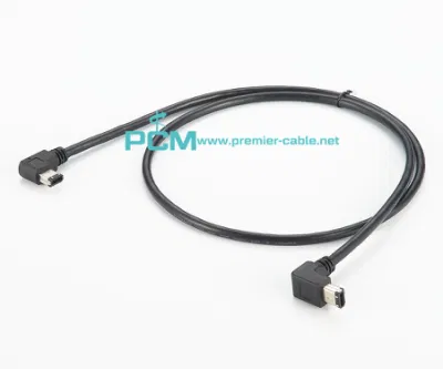 Cavo Firewire 400 a 6 pin ad angolo retto